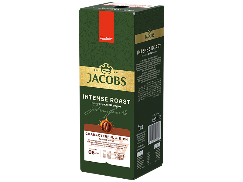 Jacobs Cafitesse Intense Roast 1,25l, Artikel: 4059444 - Verpackung seitlich rechts