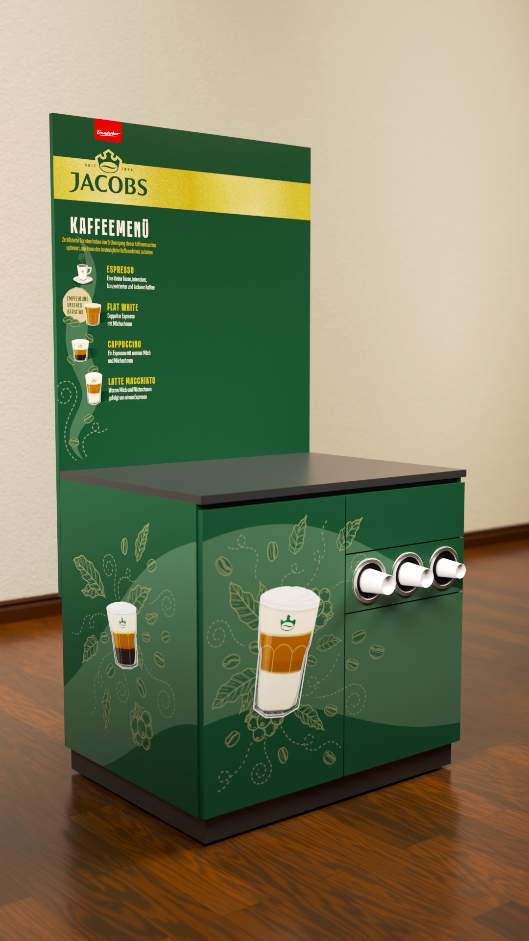 Jacobs Barista Bar Seiteansicht
