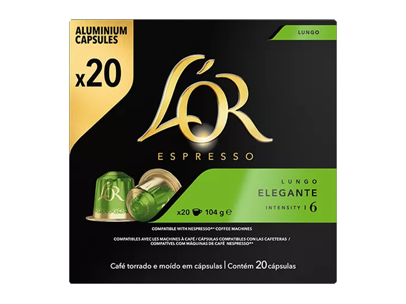 LOR Lungo Elegante Capsules - 4028583