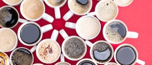 Abbildung von vielen Kaffeetassen für mehr als 80 Mitarbeiter