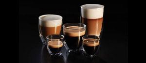 Abbildung von mehreren Kaffeetassen für verschiedene Kaffeevariationen