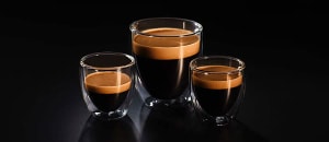 Abbildung von Kaffeetassen für Kaffee und Espresso