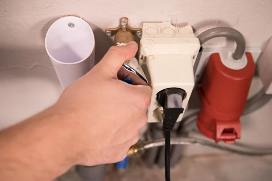 Die Wasserversorgung der Cafitesse Excellence Compact Touch wird abgestellt.