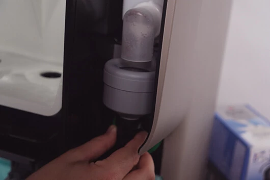 Das Innere der Cafitesse Excellence Compact Touch.